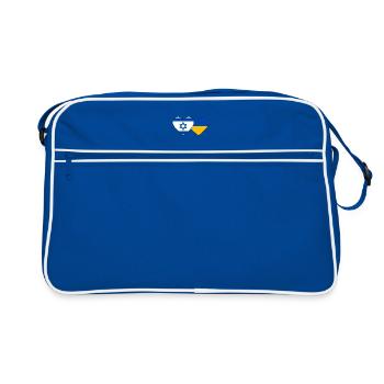 Israël Ukraine Flag Heart - Sac Retro - bleu/blanc - Devant