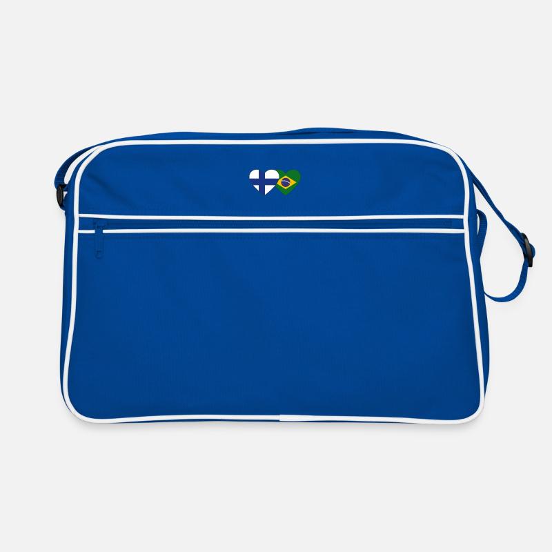Finlande Brésil Flag Heart Sac Retro