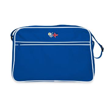 Uruguay Islande Drapeau du cœur - Sac Retro - bleu/blanc - Devant