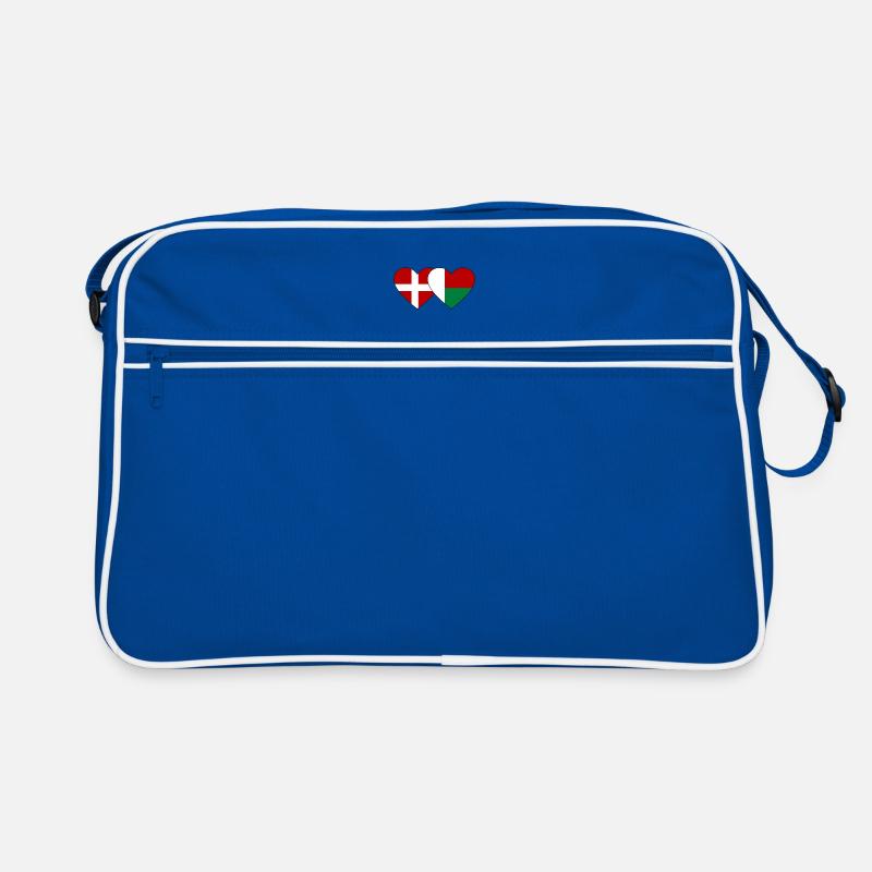 Danemark Madagascar Drapeau du Cœur Sac Retro