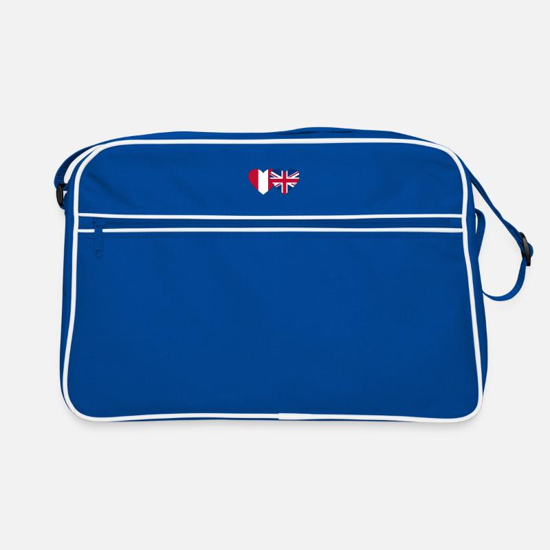 Pérou Angleterre Drapeau du cœur Sac Retro