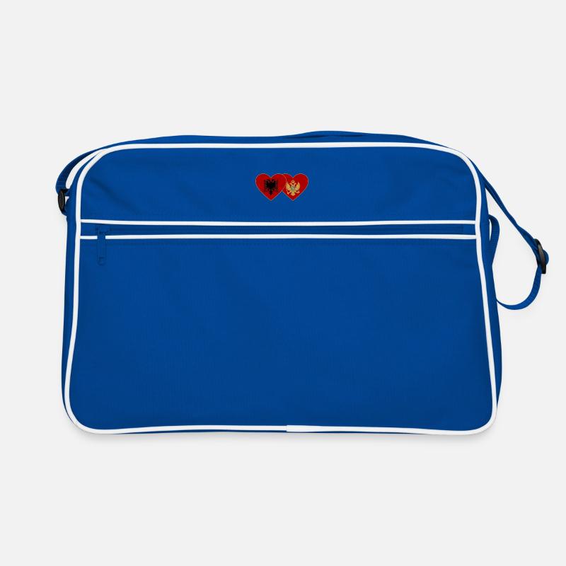 Albania Montenegro flag Retro Bag