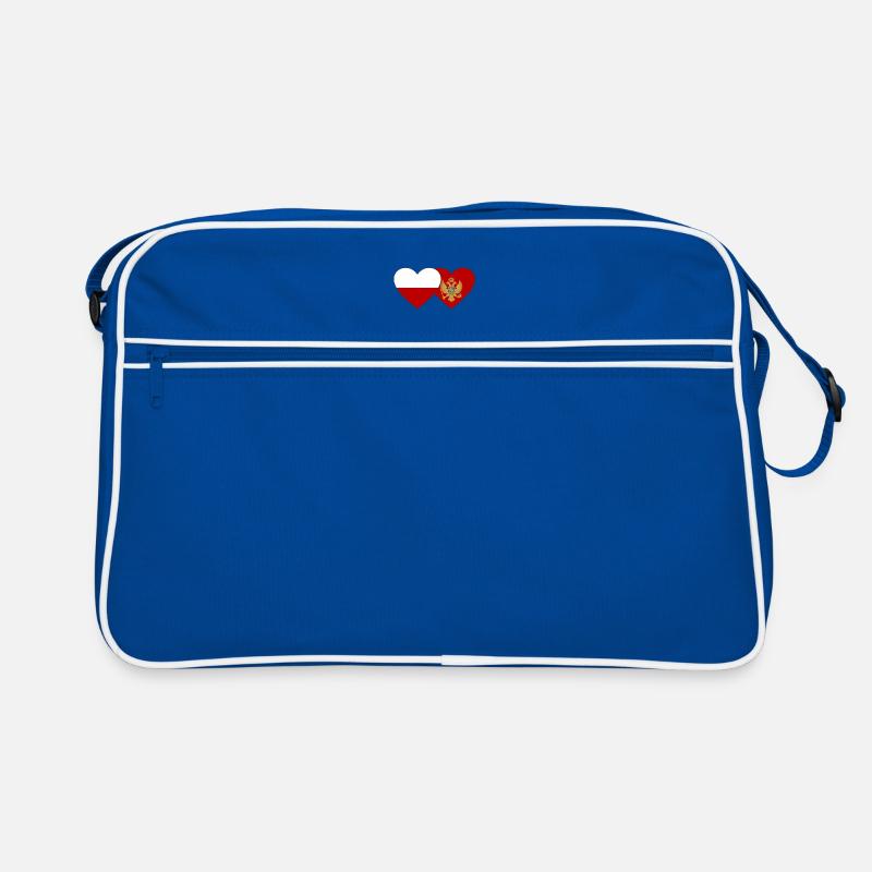 Pologne Monténégro drapeau Sac Retro