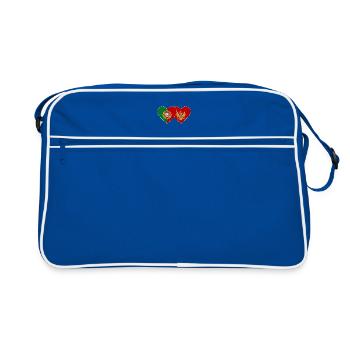 Portugal Drapeau du Monténégro - Sac Retro - bleu/blanc - Devant