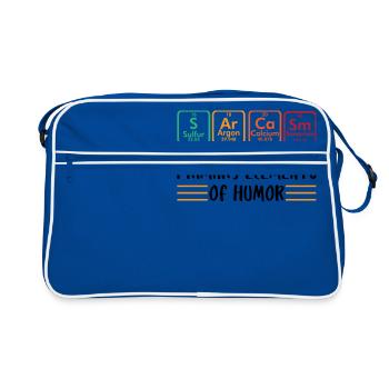Principaux éléments de l’humour - Sac Retro - bleu/blanc - Devant