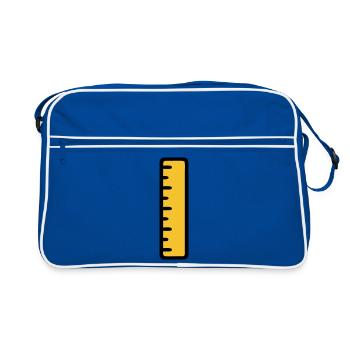 École de géométrie mathématique Ruler - Sac Retro - bleu/blanc - Devant