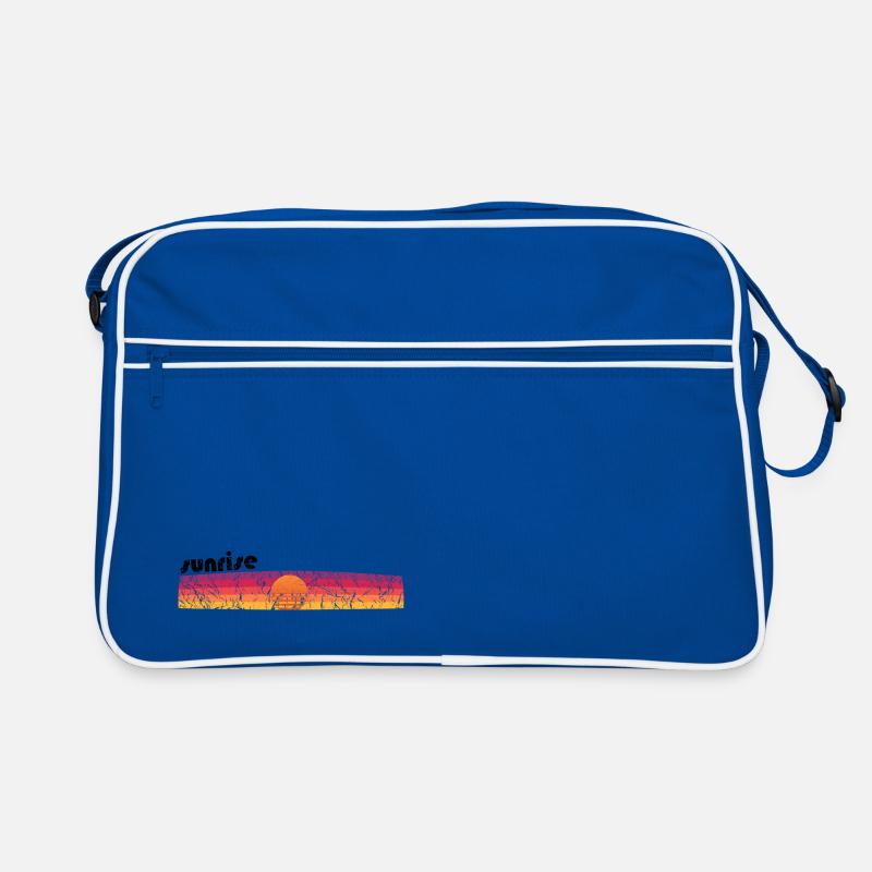 Sunrise - Retro Tasche - Blau/Weiß