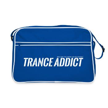 trance addict - Retro Tasche - Blau/Weiß - Vorne