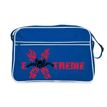 skydiver extreme - Sac Retro - bleu/blanc - Devant