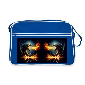 Combat flamand - Sac Retro - bleu/blanc - Devant
