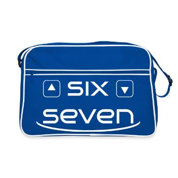 six seven - Retro Bag - blue/white - Front