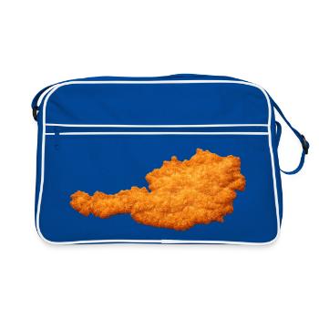 Schnitzel Austria Cult & Favorite Dish - Retro Bag - blue/white - Front