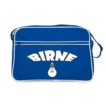 Pear - Retro Bag - blue/white - Front