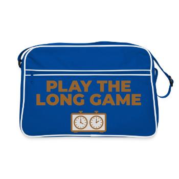 Chess Pendulum Long Game Strategy - Retro Bag - blue/white - Front