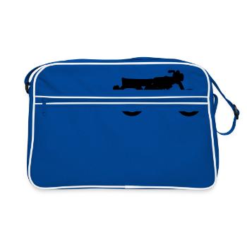 The Simson S51 black - Retro Bag - blue/white - Front