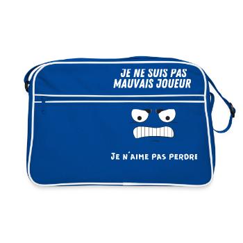 je ne suis pas mauvais joueur, je n'aime pas - Sac Retro - bleu/blanc - Devant