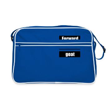 Forward with the goat - Retro Bag - blue/white - Front