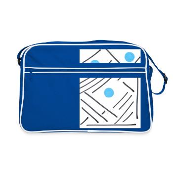 Lee - Retro Tasche - Blau/Weiß - Vorne