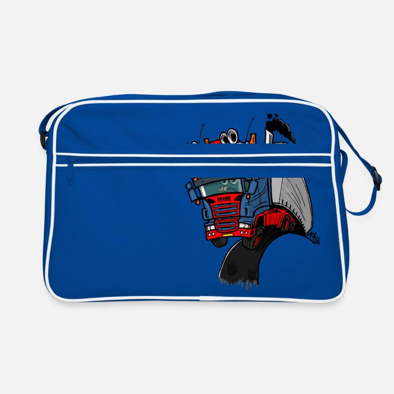 Der fliegende Skane-Mann notext Retro Tasche