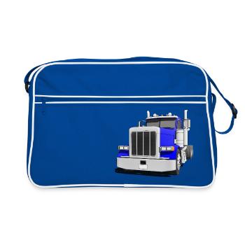 US-TRUCK - Retro Tasche - Blau/Weiß - Vorne