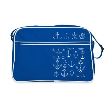 Ancre Marine 2 - Sac Retro - bleu/blanc - Devant