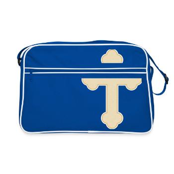 Cross Cross Gold Pixel - Sac Retro - bleu/blanc - Devant