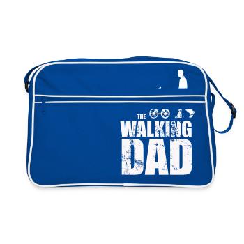The walking dad - Retro Tasche - Blau/Weiß - Vorne