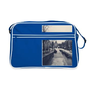 frozen amsterdam - Retro Bag - blue/white - Front