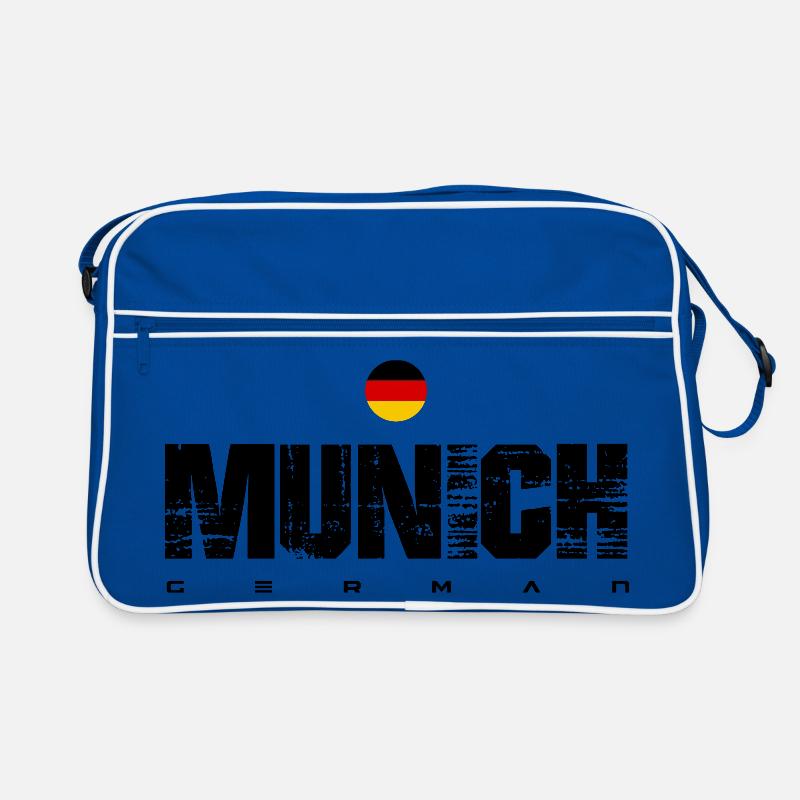 Drapeau allemand Emblème circulaire Sac Retro