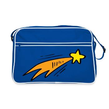 Star Trail Neon Rocket - Retro Bag - blue/white - Front
