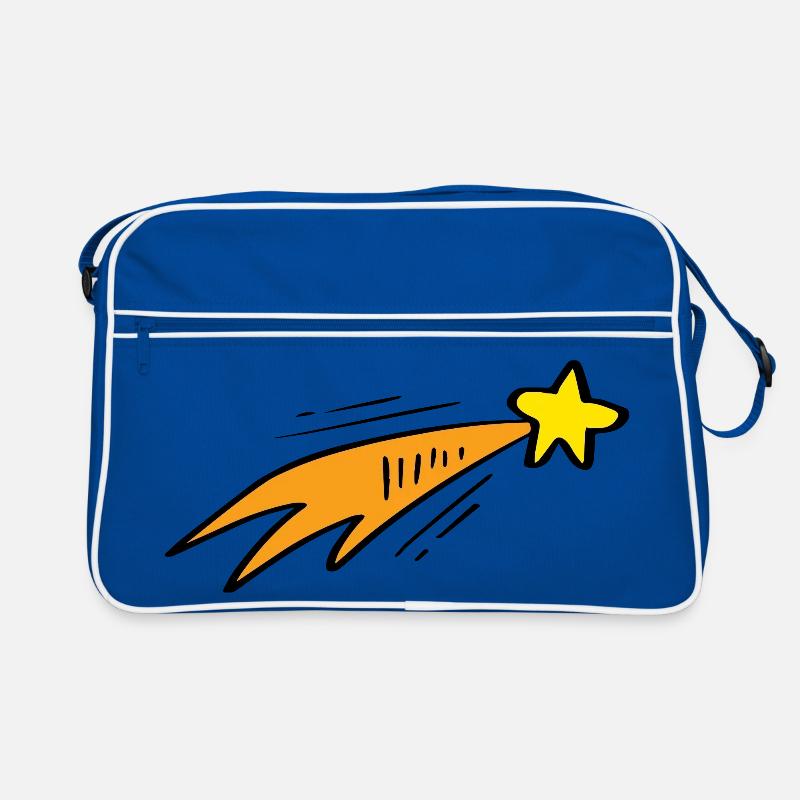 Star Trail Neon-Rakete Retro Tasche