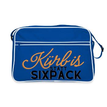 Citrouille au lieu d’un pack de six - Sac Retro - bleu/blanc - Devant