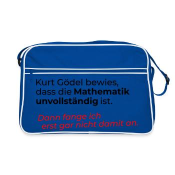 Mathematics incomplete - Retro Bag - blue/white - Front
