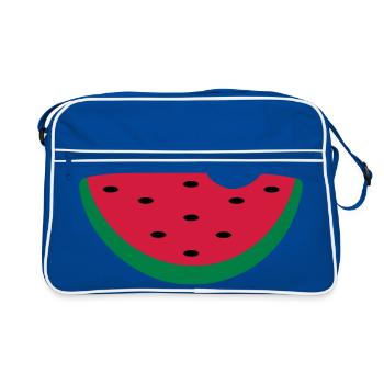 melon - Retro Bag - blue/white - Front
