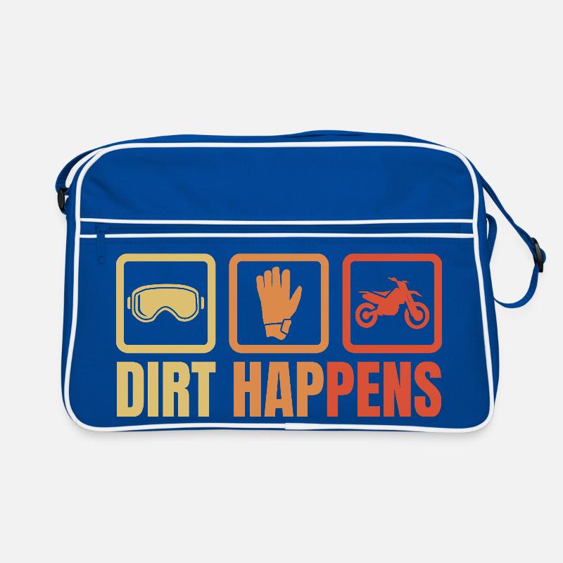 Man wird dreckig Retro Tasche