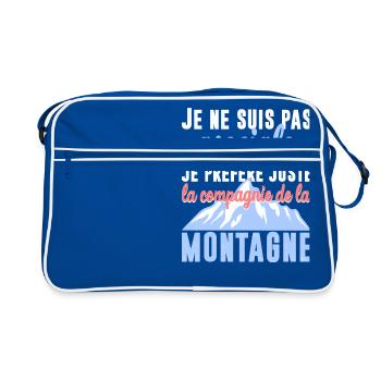 La compagnie de la montagne - Sac Retro - bleu/blanc - Devant