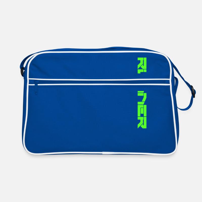 Coureur - coureur en vert - Sac Retro - bleu/blanc