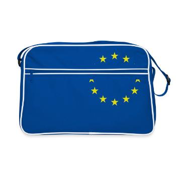 Europe | EU | stars - Retro Bag - blue/white - Front