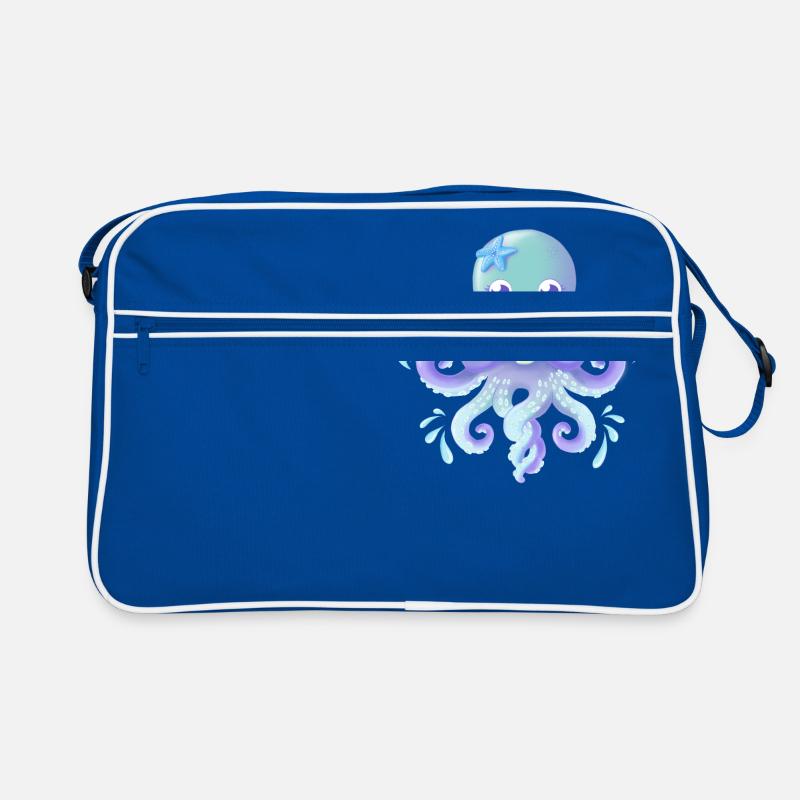 Octopus - Keep it cool - Sac Retro - bleu/blanc