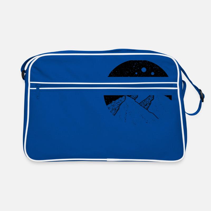 Berge im Sternenhimmel Retro Tasche