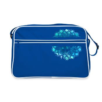 Mandala - Blue - Retro Bag - blue/white - Front