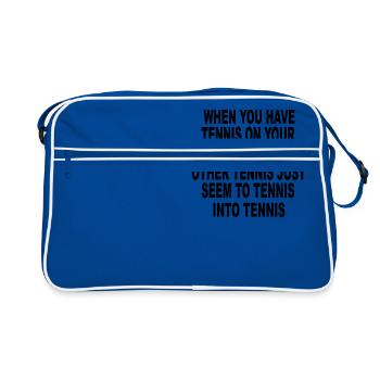 Tennis - Retro Bag - blue/white - Front