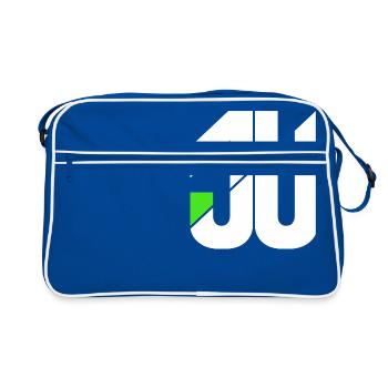 Jack Univers - Retro Tasche - Blau/Weiß - Vorne