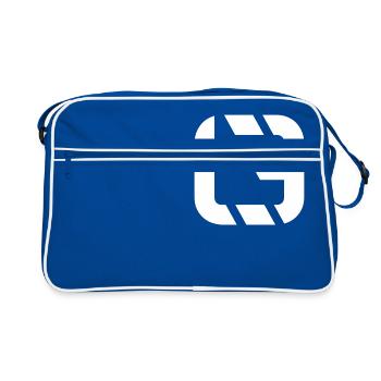 Logo LAW3 Blanc - Sac Retro - bleu/blanc - Devant
