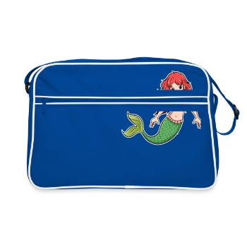 Sirène - Sac Retro - bleu/blanc - Devant