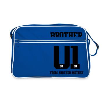 Frère d'une autre mère 01 - Sac Retro - bleu/blanc - Devant