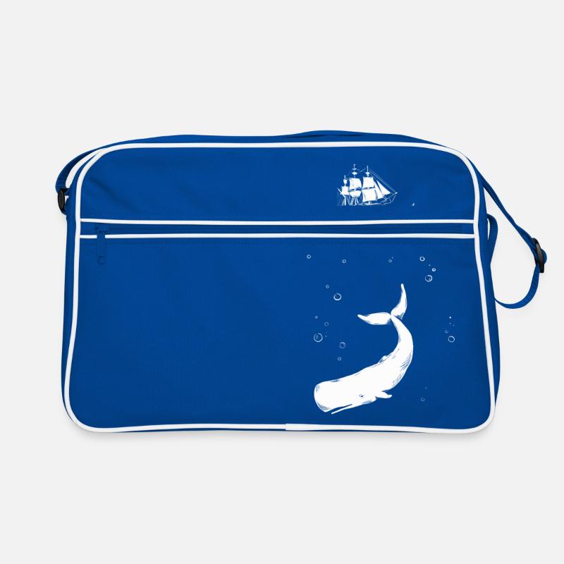 Moby Dick with ship Retro Bag