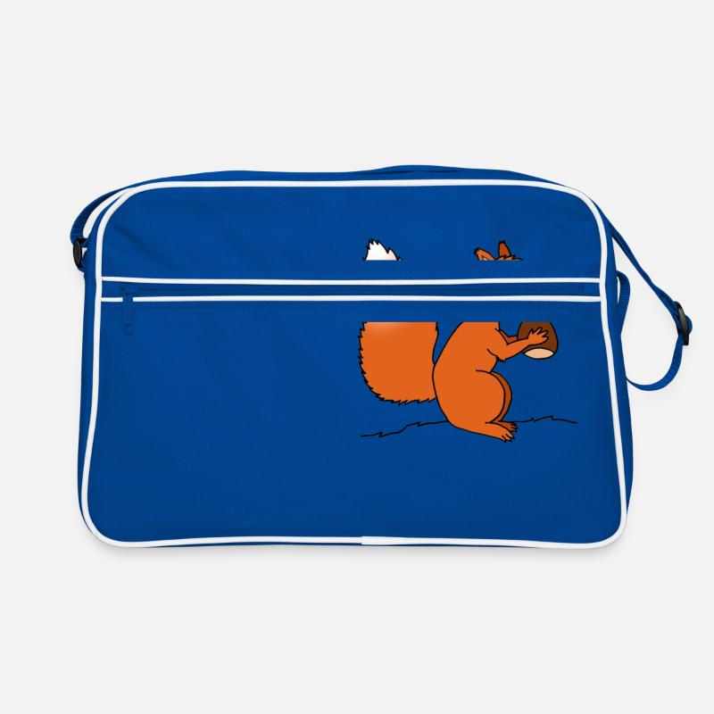 Squirrel with nut Retro Bag