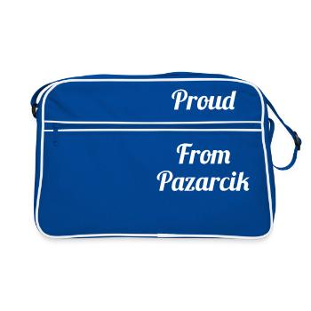 Pazarcik - Sac Retro - bleu/blanc - Devant