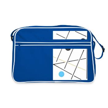 Biasio - Retro Tasche - Blau/Weiß - Vorne